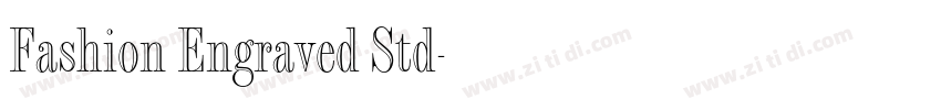 Fashion Engraved Std字体转换